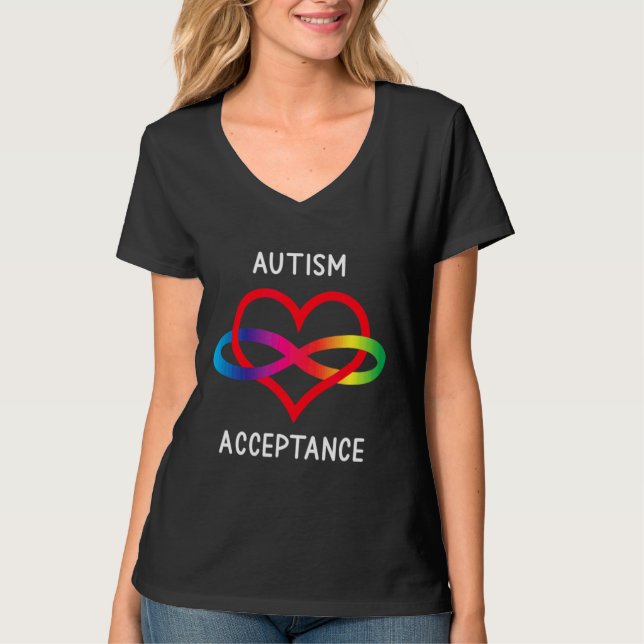 Pro Acceptans Neurodiversity for Ofinity Autism T Shirt (Framsida)