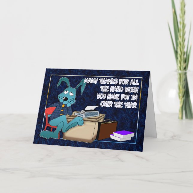 Pro Admin - tack för hårt arbete Kort (Framsida)