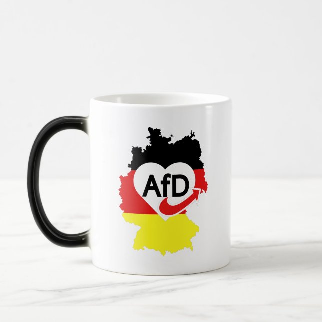 Pro AFD Deutschland | Spruch Alternative T-Shirt Magisk Mugg (Vänster)