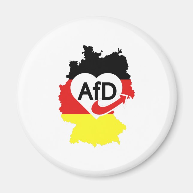 Pro AFD Deutschland | Spruch Alternative T-Shirt Magnet (Framsidan)