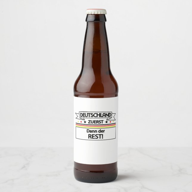 Pro AFD Deutschland | Spruch Alternative T-Shirt Ölflaska Etikett (Framsida)