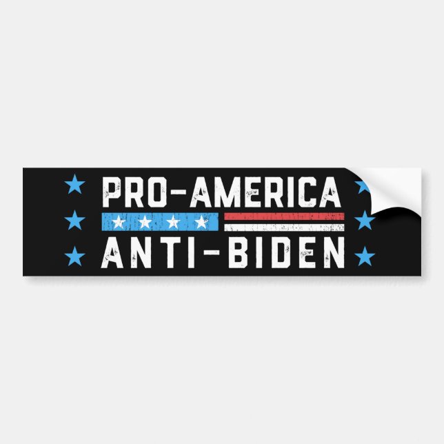 Pro-America Anti-Biden Bildekal (Framsidan)