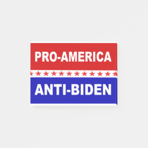 Pro America Anti-Biden Post-it Block