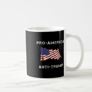 Pro-america Anti-trump American USA flagga Kaffemugg