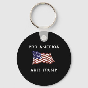 Pro-america Anti-trump American USA flagga Nyckelring