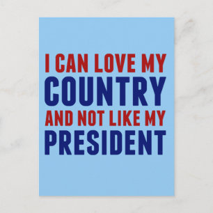Pro America Anti-trump Vykort