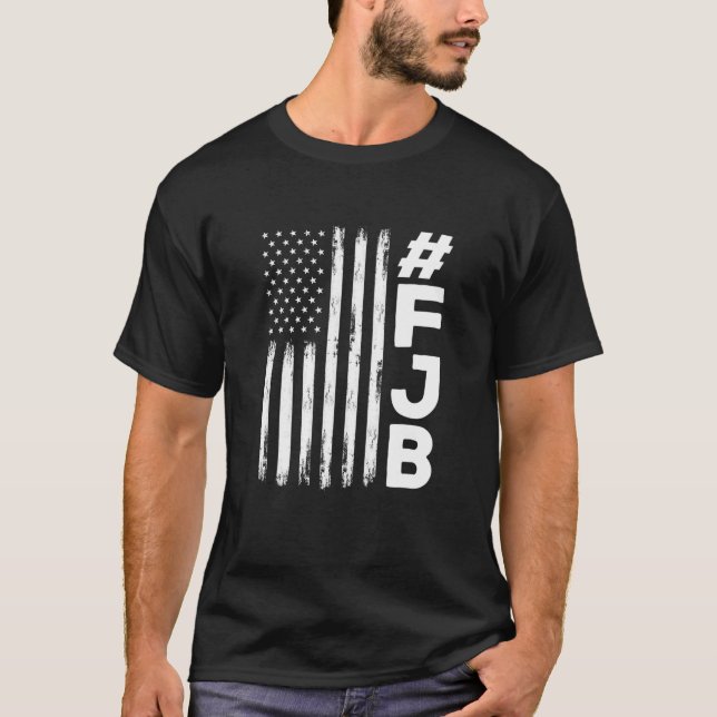 Pro America F Joe Biden Konservativ Anti Liberal T Shirt (Framsida)