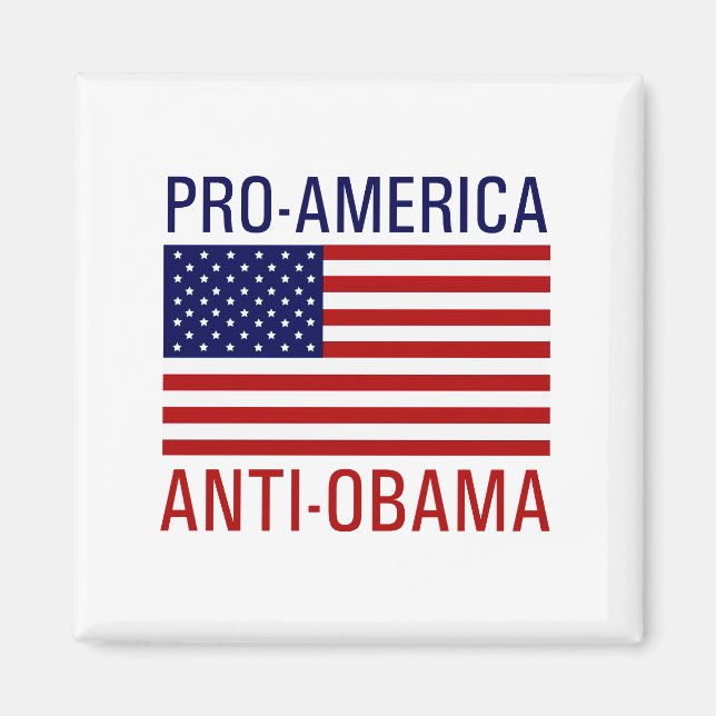 PRO-AMERICAN ANTI-OBAMA MAGNET (Framsidan)