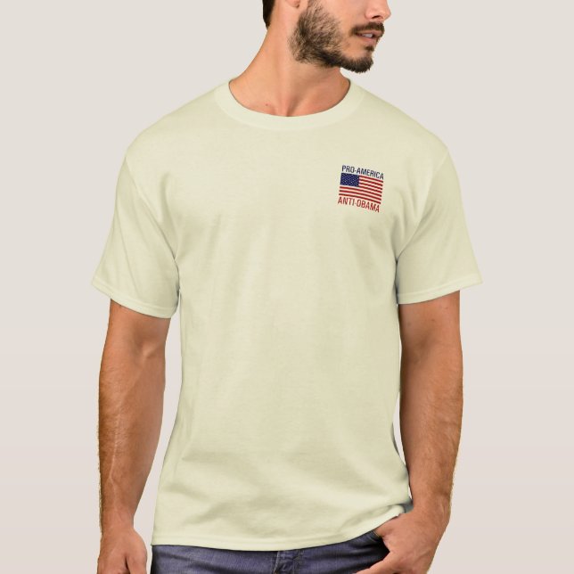 PRO-AMERICAN ANTI-OBAMA TEE SHIRT (Framsida)