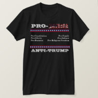 PRO-AMERIKA ANT-TRUMP T-shirt