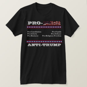 PRO-AMERIKA ANT-TRUMP T-shirt