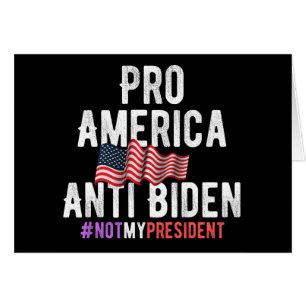 PRO AMERIKA ANTI BIDEN HÄLSNINGSKORT