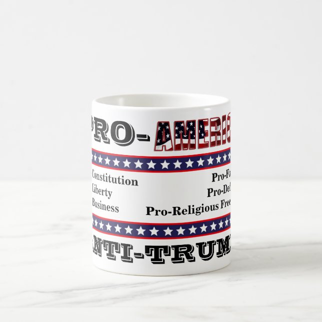 PRO-AMERIKA ANTI-TRUMP KAFFEMUGG (Center)