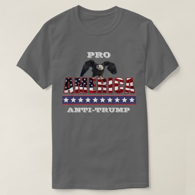 PRO-AMERIKA ANTI-TRUMP T SHIRT (Design framsida)