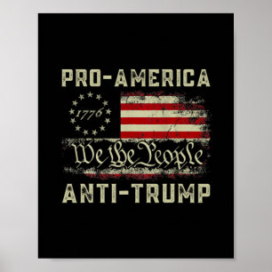 Pro-Amerika Anti-trump Vi Folket Anti Trump Poster