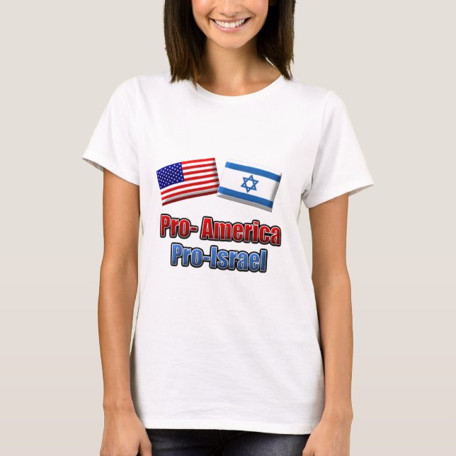 Pro-Amerika/Israel Tee Shirt (Framsida)