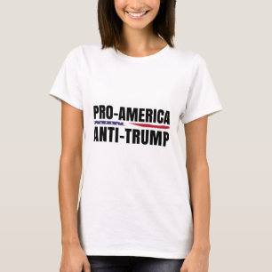 Pro-amerikansk Anti-trump Flagga T Shirt