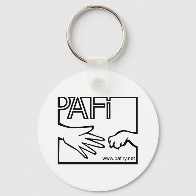 Pro Animals Finland BW-Logotyp Nyckelring (Framsida)