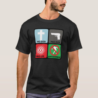 Pro AntiZombie för God/trycksprutalivstid skjorta T Shirt