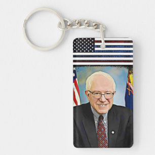 Pro Bernie Sanders Support Nyckelring