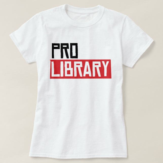 PRO BIBLIOTEK T SHIRT (Design framsida)