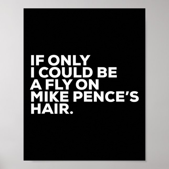 Pro Biden valkampanj citat Mike Pence Flyg  Poster (Framsidan)