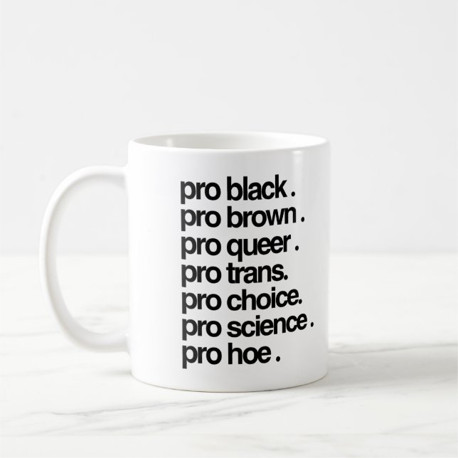 Pro Black Pro Brown Pro Queer Kaffemugg (Vänster)
