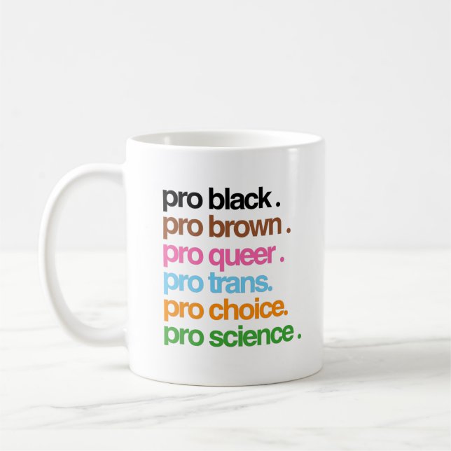 Pro Black Pro Brown Pro Queer Kaffemugg (Vänster)