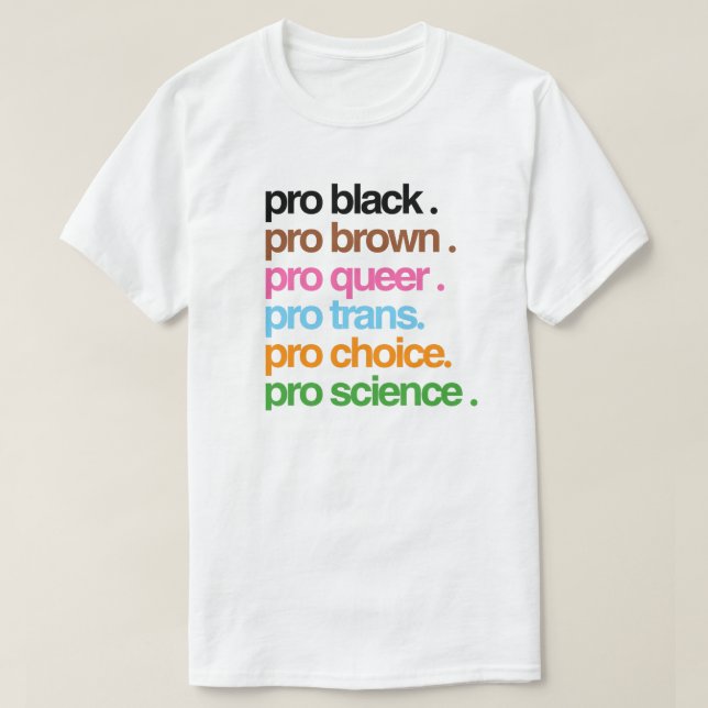 Pro Black Pro Brown Pro Queer T Shirt (Design framsida)