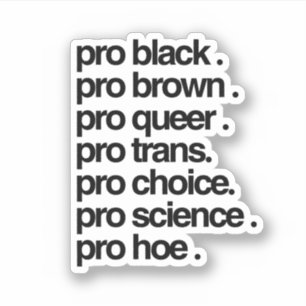 Pro Black Pro Brun Pro Queer Klistermärken