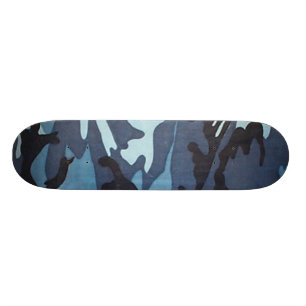 Pro blåttCamo Skateboard Bräda 20 Cm