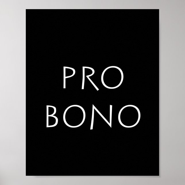 Pro bono poster (Framsidan)