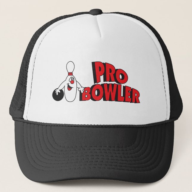 Pro Bowlareare 🎳 Bowling Pin Truckerkeps (Framsida)