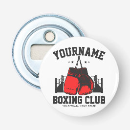 Pro Boxer ADD NAMN Red Handskar Boxing Ring-tränin Flasköppnare