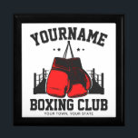 Pro Boxer ADD NAMN Red Handskar Boxing Ring-tränin Minnesask<br><div class="desc">Personlig Boxing Champions Pro Boxer Fitness Gym,  Boxing Ring och Red Glove - Customize with your Name and Anpassningsbar Text!</div>