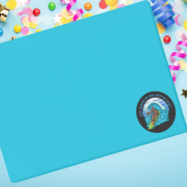 Pro by Day, Myth by night Surfing Bigfoot Post-it Block