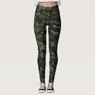 Pro Camo grön damasker Leggings
