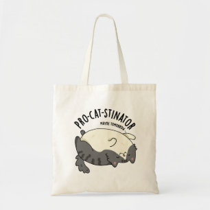 Pro-cat-stinator Funny Tjock Cat Pun Tygkasse
