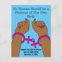 Pro Chock - få ut Mörken för röstautonomi Vykort