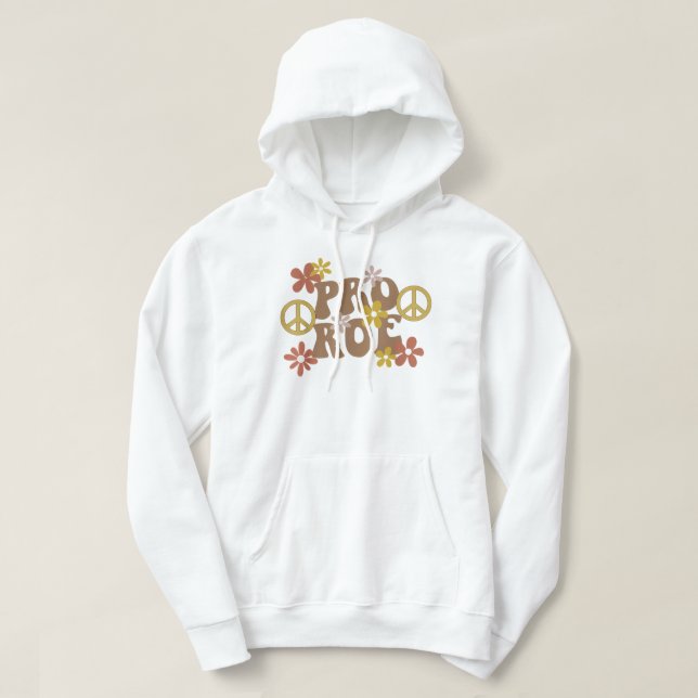 Pro Chock Feminist Peace Kärlek och Reproductive R Hoodie (Design framsida)