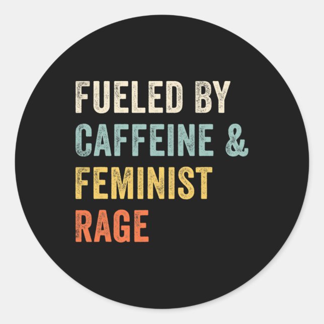 Pro Chock Feminist Runt Klistermärke (Framsida)