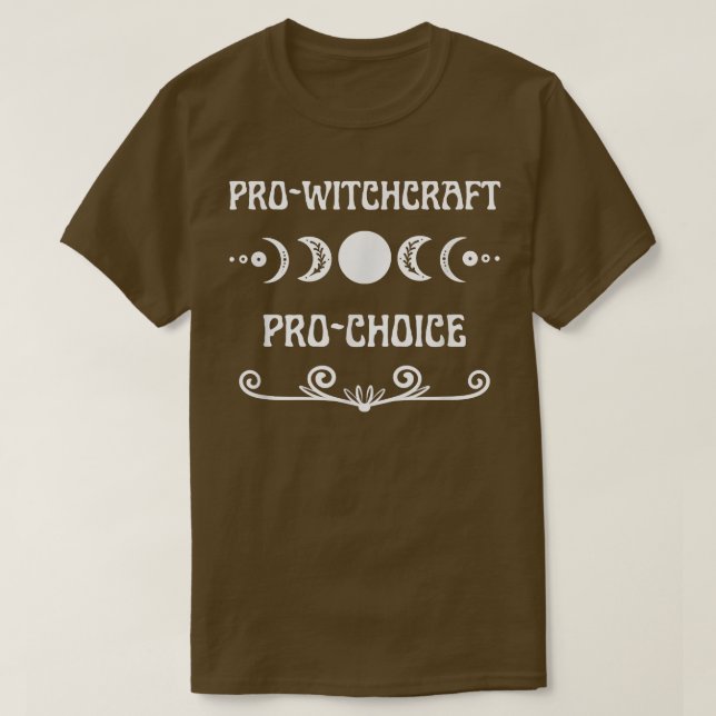 Pro Chock Pro Witch Witchcraft Feminism Måne Phas T Shirt (Design framsida)