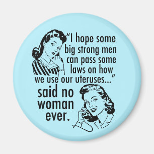 Pro Chockad Humor Retro-politisk Tecknad Magnet