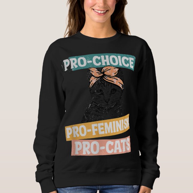 Pro Chocko Feminism Pro Katt Kvinnor Höger T Shirt (Framsida)