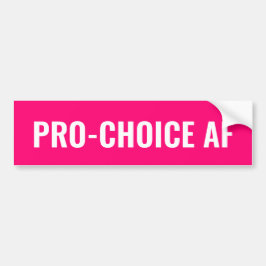 Pro Choice AF-höger för vit abort från shock rosa Bildekal