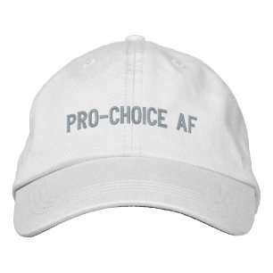 Pro Choice AF rosa vit anpassad minimalistisk Broderad Keps