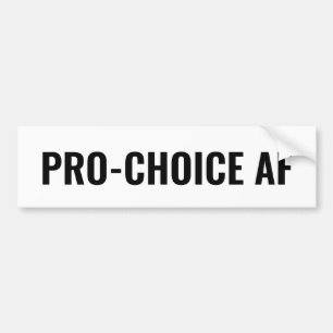 Pro Choice AF vit svart abort höger Bildekal