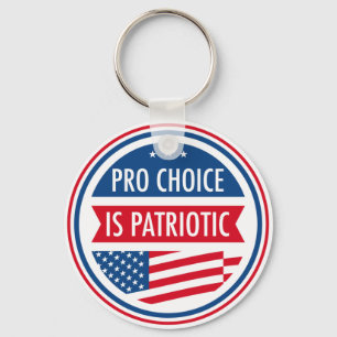 Pro Choice är en patriotisk amerikansk feminist Nyckelring
