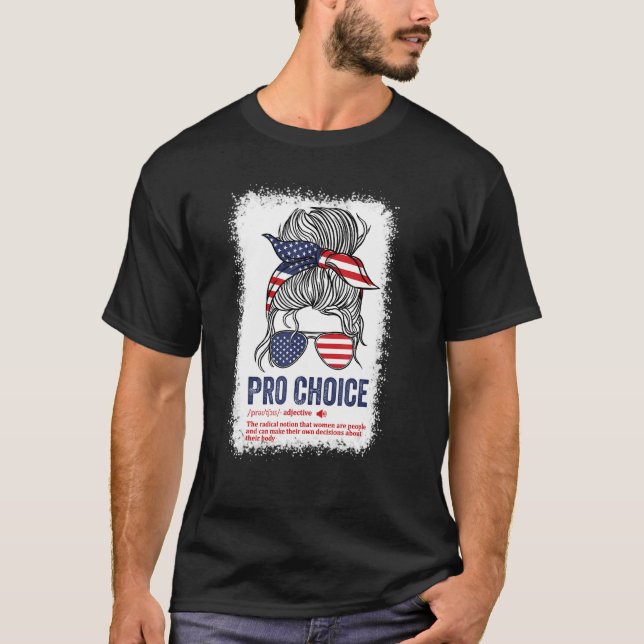 Pro Choice Definition Feminist Högers Min kropp Mi T Shirt (Framsida)