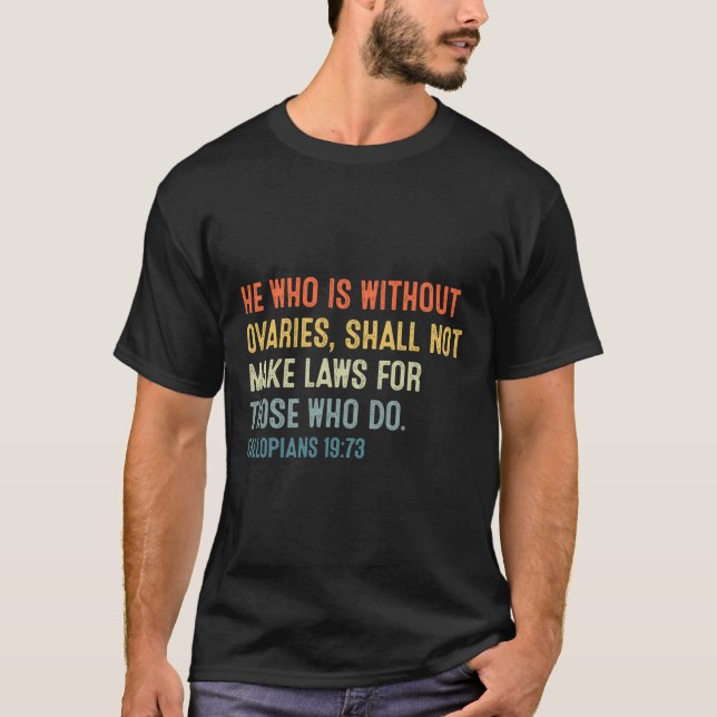 Pro Choice Fallopians 1973 Feminist T Shirt (Framsida)